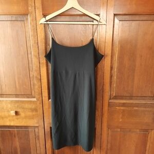 Vintage 90s/Y2K Only Jeans Hot Top black square neckline slinky mini dress